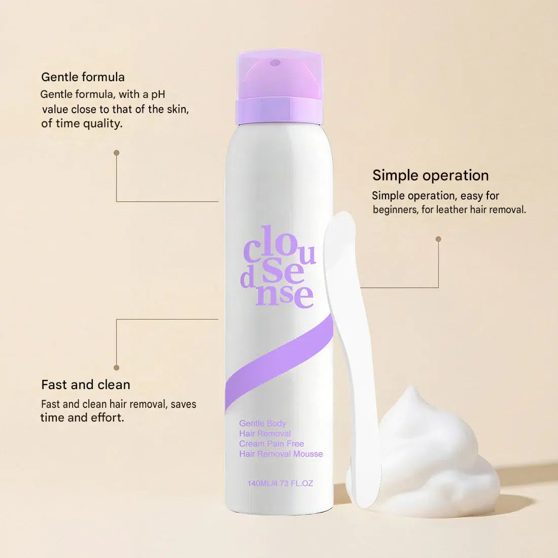 Gentle Hair Removal Body Mousse